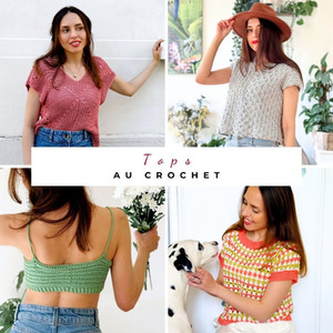 Modèles crochet gratuits pour faire : Top au crochet, Blouse au crochet, Robe au crochet.