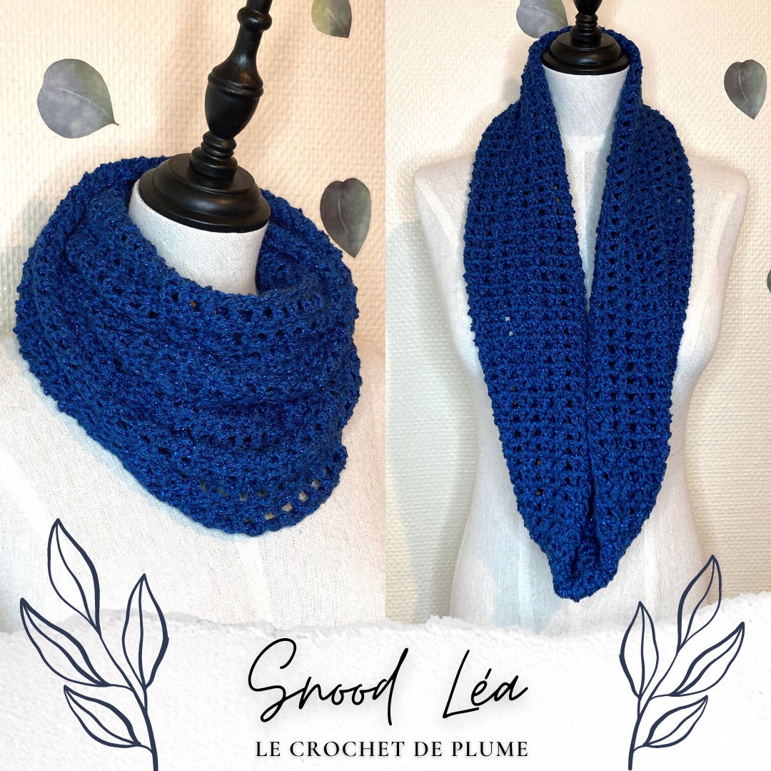 Snood au crochet PDF crochet facile modèle Lea