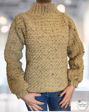 Pull au crochet | Modèle facile Tweed