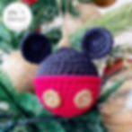 boule de noël au crochet modèle gratuit Tuto crochet gratuit Mickey Disney