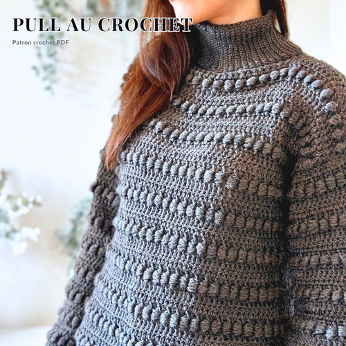 Pull au crochet Emy Tutoriel crochet facile Patron PDF et