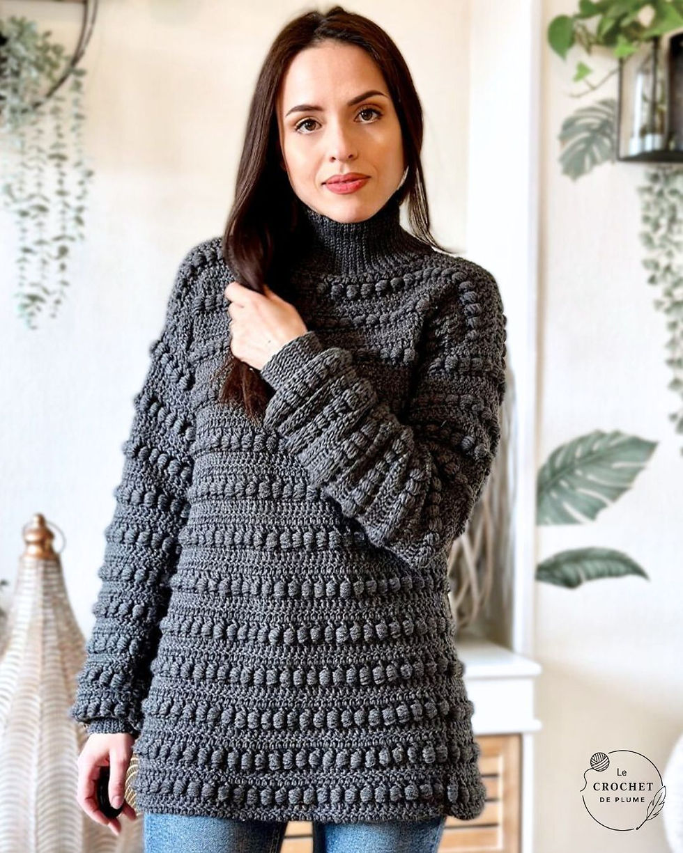 Pull au crochet