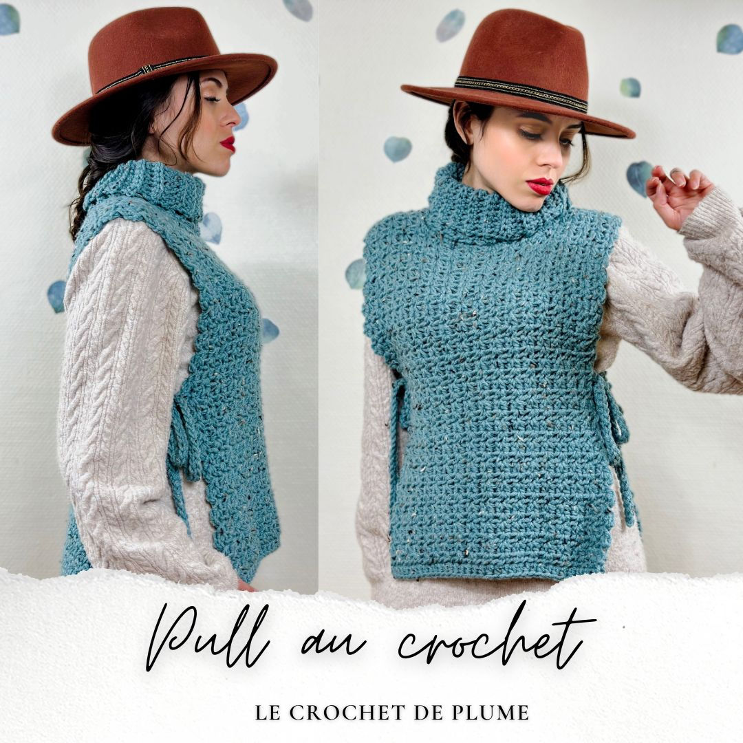 pull au crochet gratuit pdf tuto crochet tricot couture diy poncho mode femme zara
