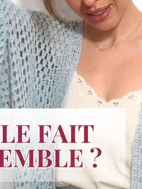 Veste kimono au crochet : participe au CAL pas à pas