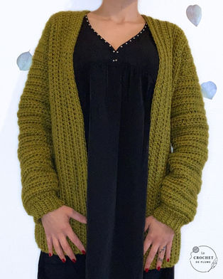Veste au crochet | Modèle facile Jane
