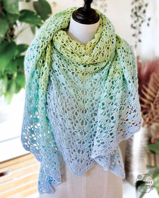 Châle au crochet triangle | Modèle Summer