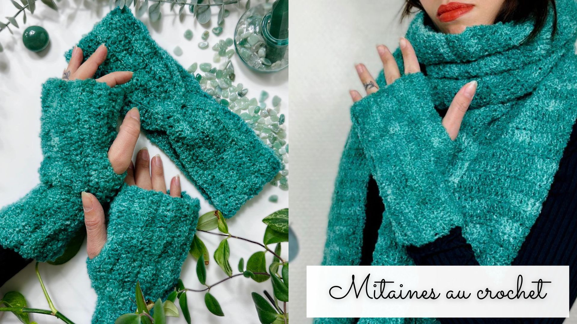 Mitaines au crochet PDF patron Romeo | Le crochet de Plume