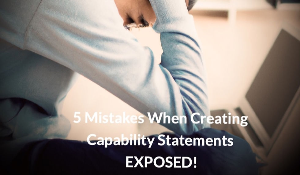 5 Common Capability Statement Mistakes to Avoid