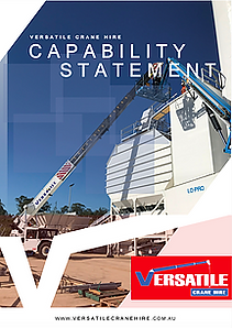 Crane Hire Capability Statement