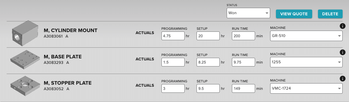 Actual comparison to estimates.gif