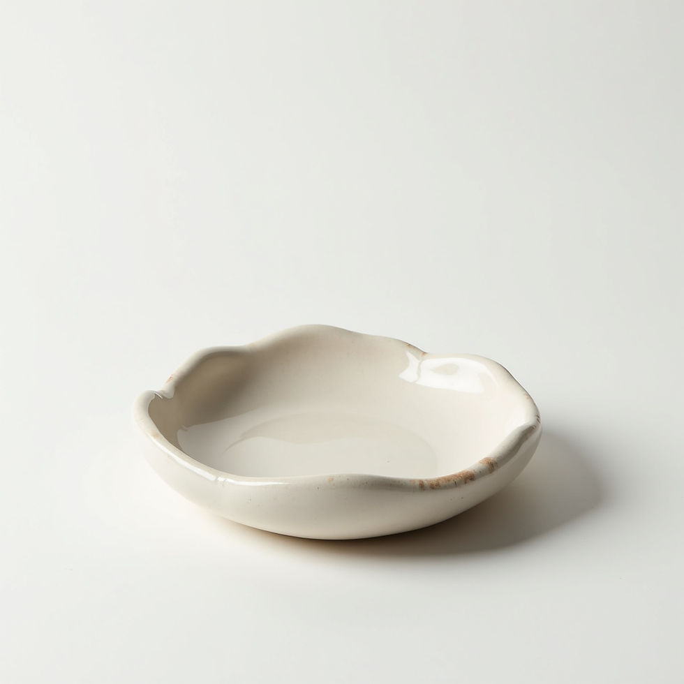 Hand-Sculpted Ceramic Dish
