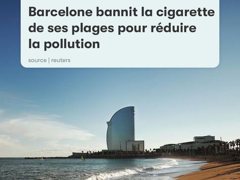 Barcelone bannit la cigarette de ses plages pour réduire la pollution