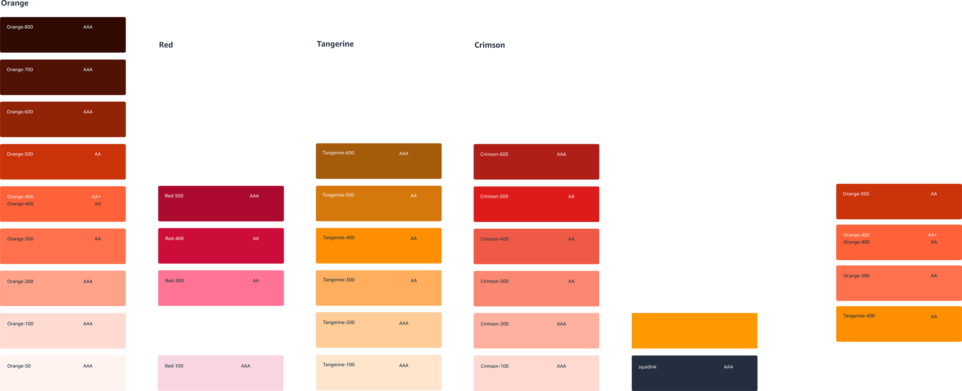 Multiple color palette options for the MARS logo