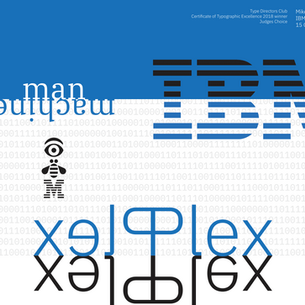 Booklet cover showcasing the IBM Plex font
