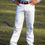 Thumbnail: Mens White Regular Rise Western Boot Cut Jeans
