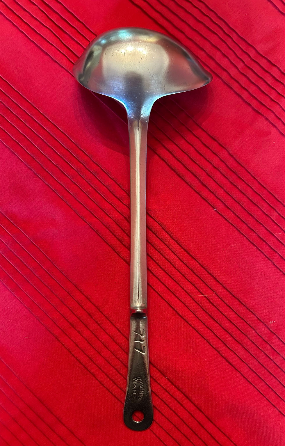 Thumbnail: Antique Wagner Ware Tom & Jerry ladle with hook #717
