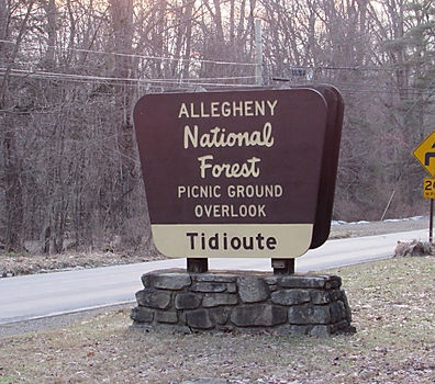 Sign Allegheny National Forest