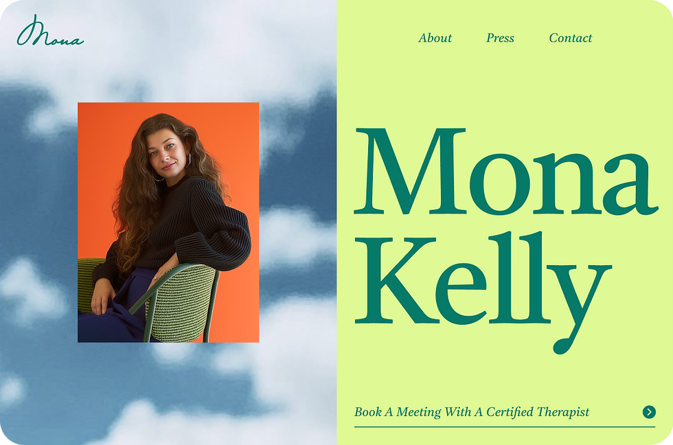 Therapist website built on Wix.