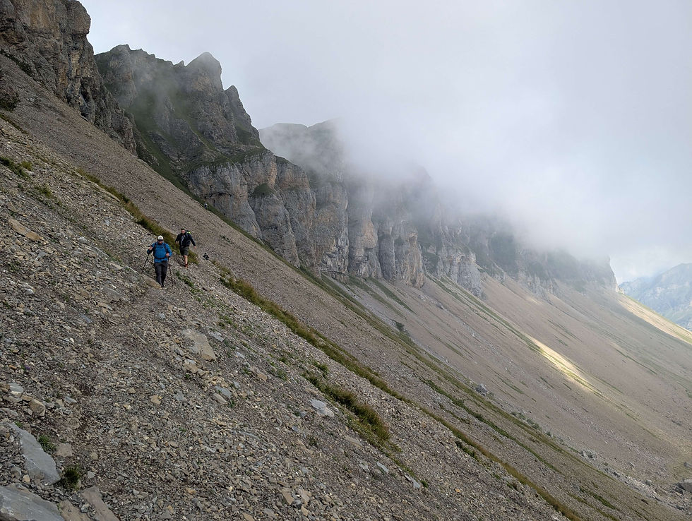 Being out of the thick clouds by now, there even were some lovely views to behold every now and then :)