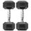 Thumbnail: 8KG Pair Hex Dumbbells Weights Set Cast Iron  Pair Rubber Encased