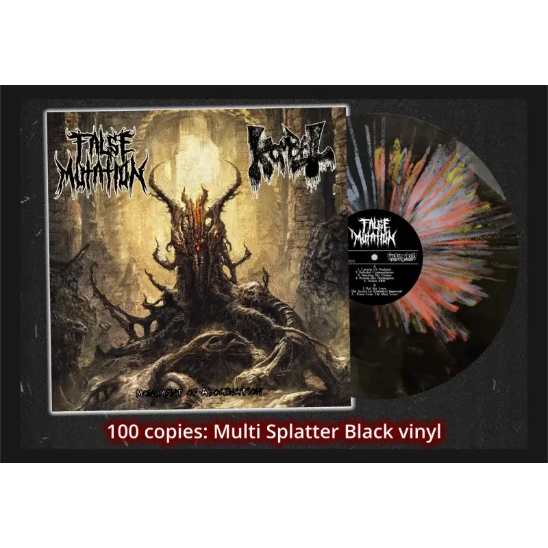 False Mutation / Kombat - Monument Of Abomination (Splatter Vinyl)