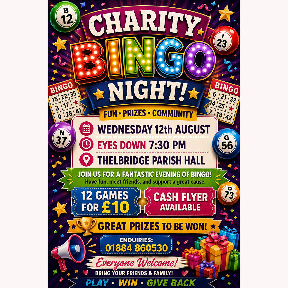 Charity Bingo Eyes Down 7.30