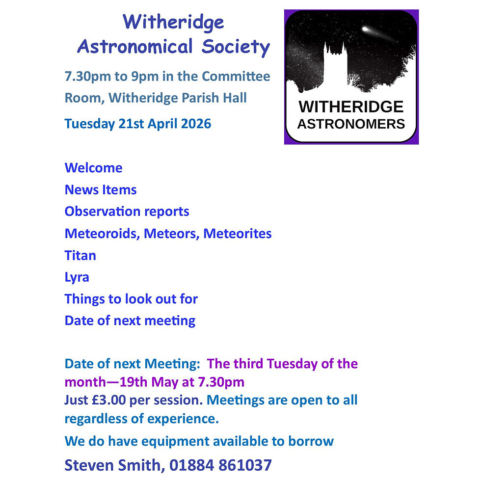 Witheridge Astronomers