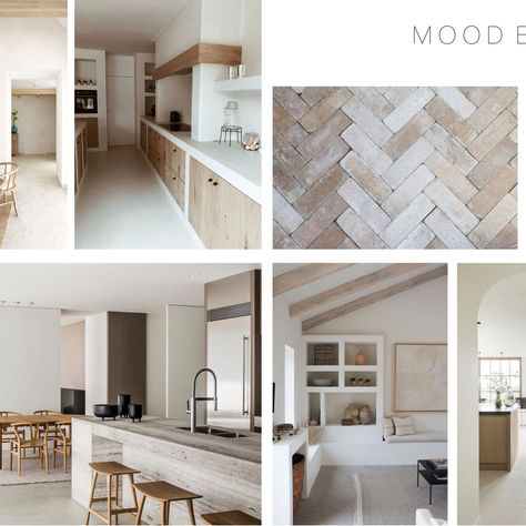 inspiration, mood board pour la décoration d'une cuisine.
Entreprise générale
