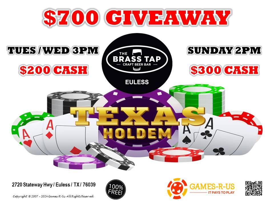 ($200 Cash) The Brass Tap (Euless)