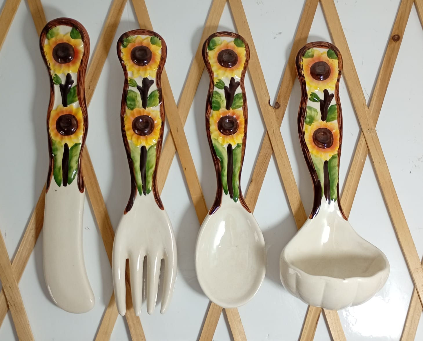 Set de cubiertos girasol