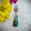Thumbnail: Handmade Polychrome Hubei Turquoise and Pink/Purple Garnet Pendant