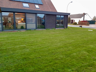 Aanleggen tuin met graszoden