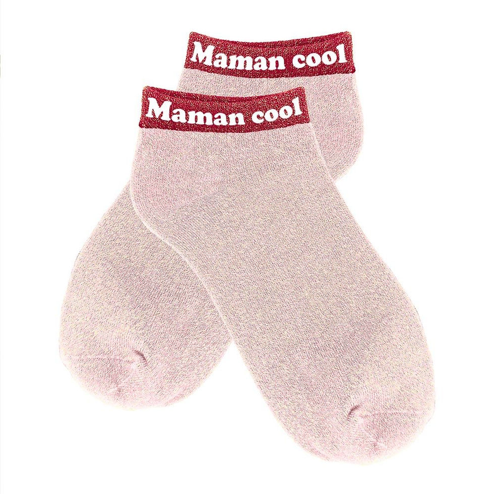 Miniatura: Socquette à paillettes maman cool 