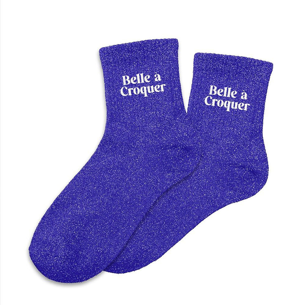 Miniatura: Chaussettes à paillettes belle à croquer