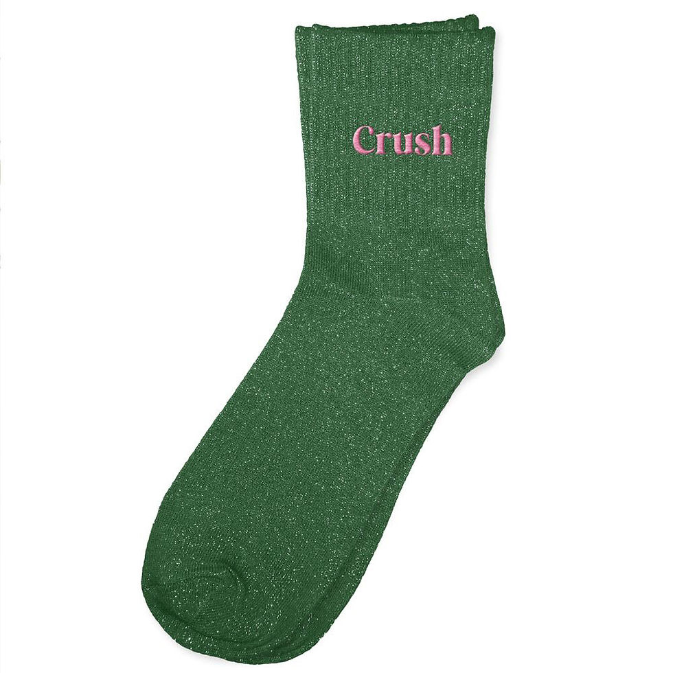 Thumbnail: Chaussettes à paillettes brodé Crush 