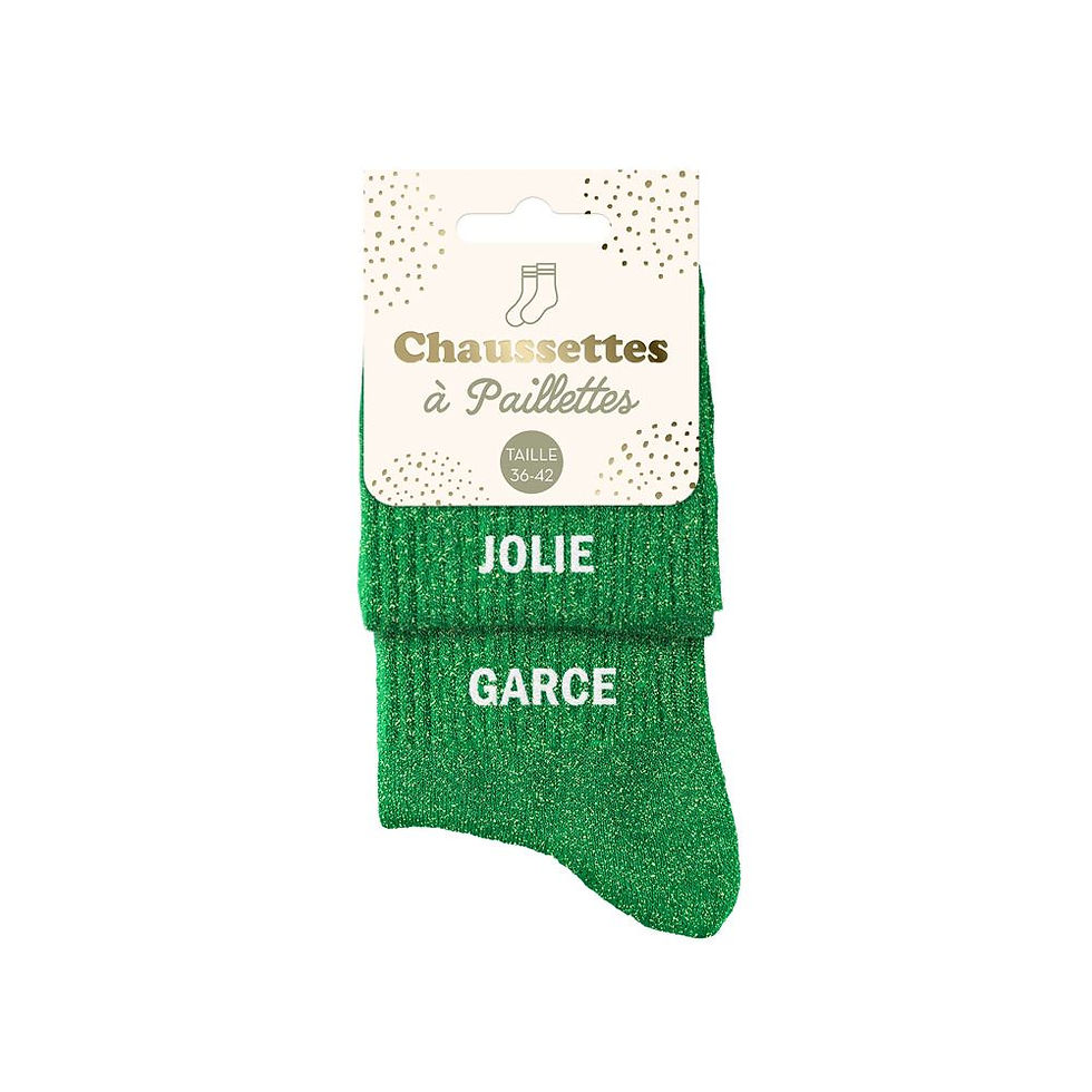Chaussettes A Paillettes, jolie garce