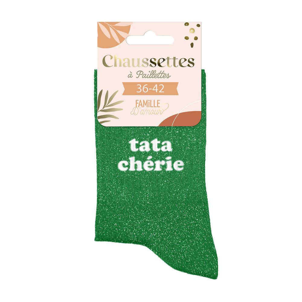 Chaussettes à paillettes Tata chérie