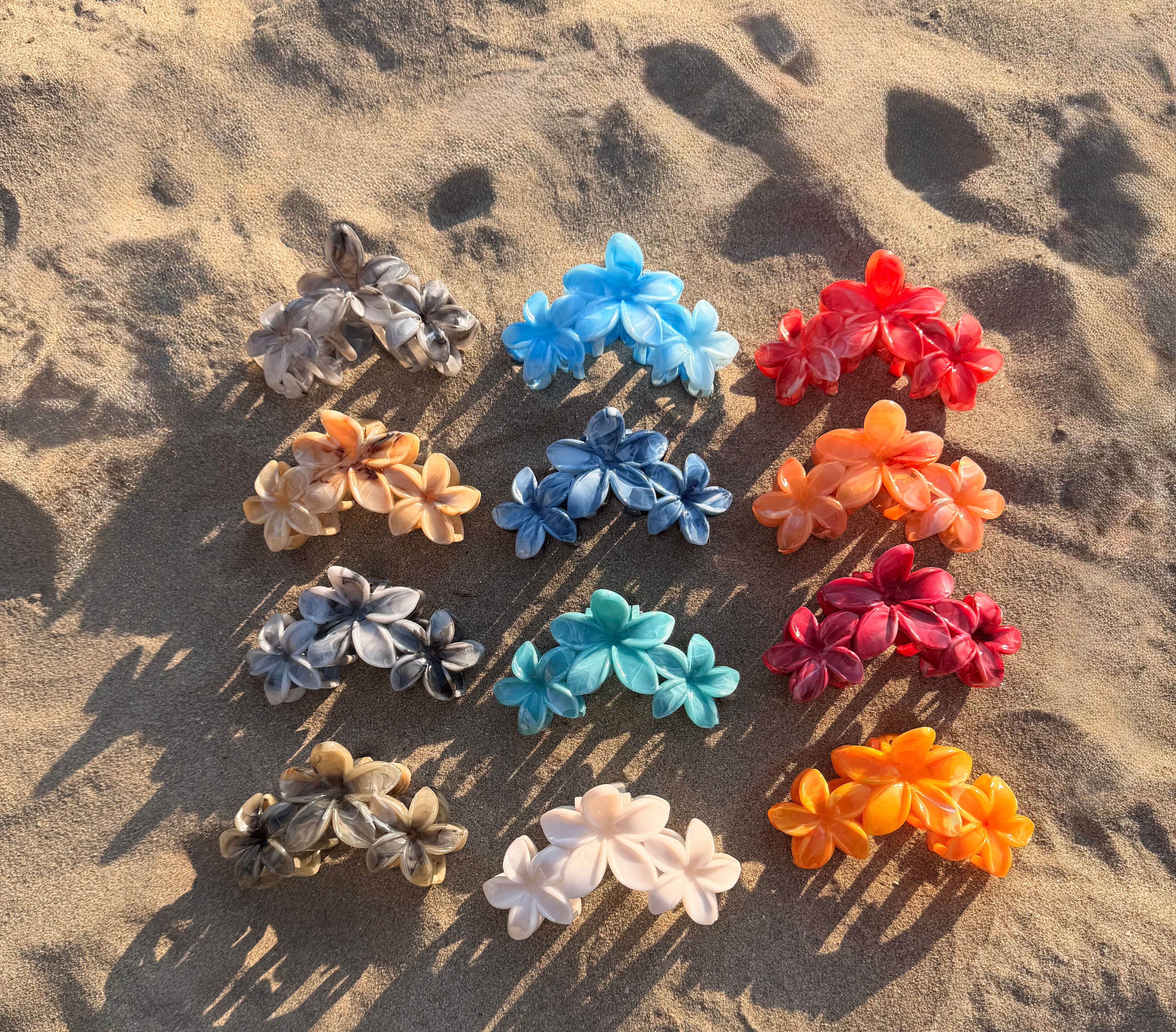 Pince a cheveux 3 fleurs