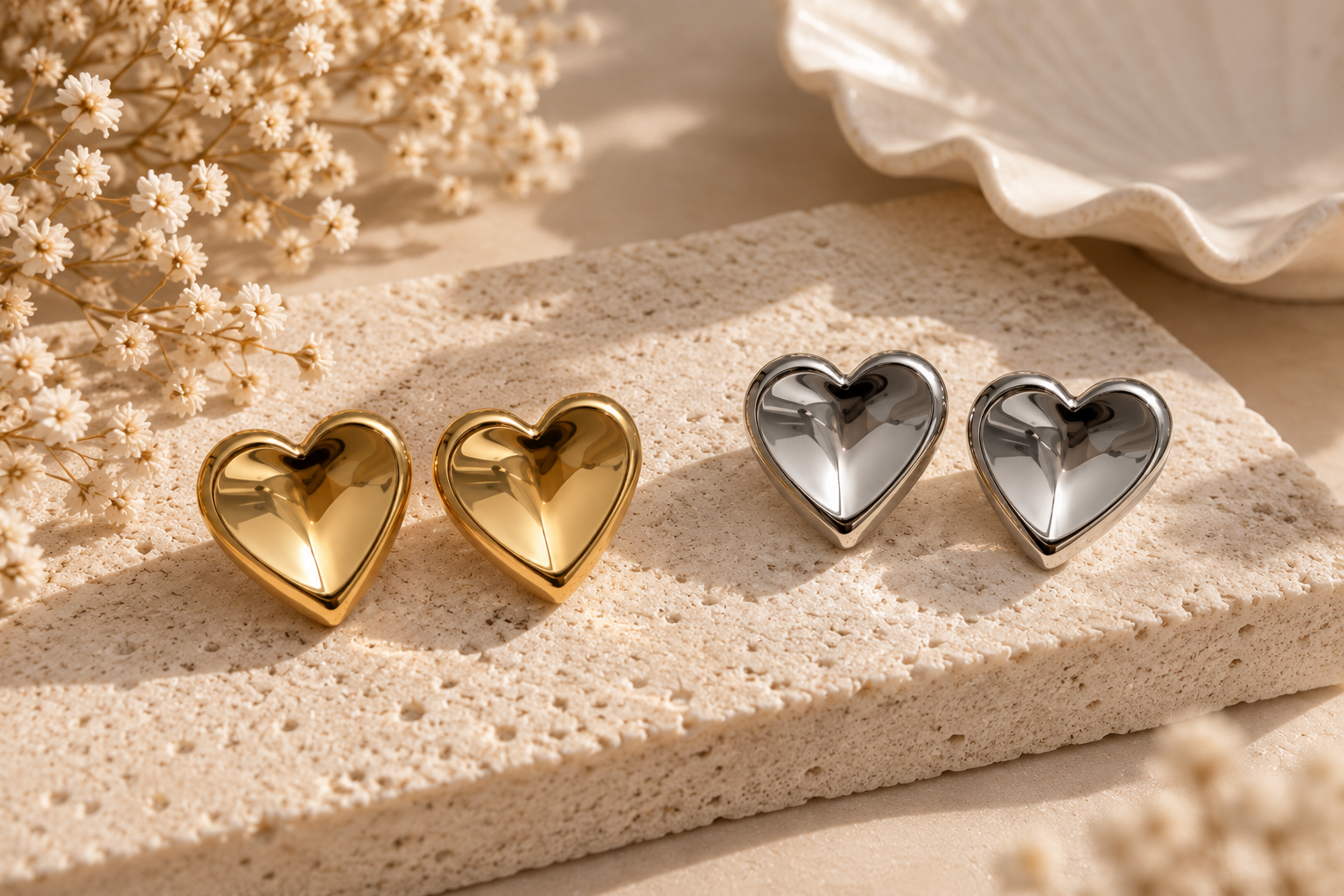 Boucle d'oreille Big heart