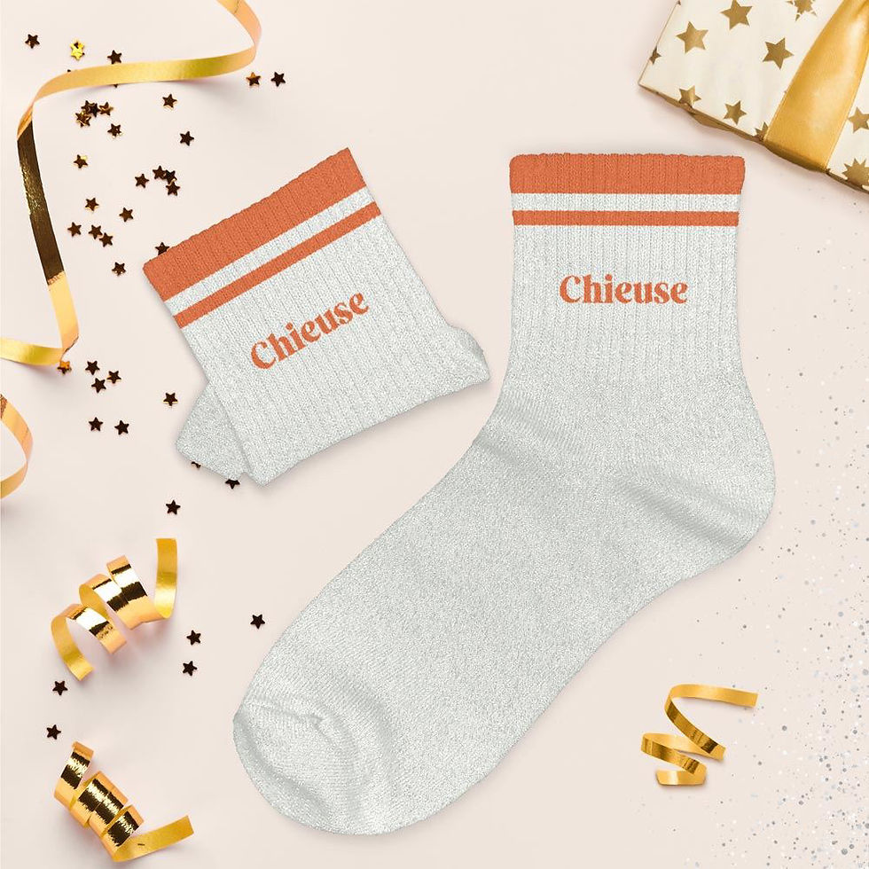 Miniature : Chaussettes à paillettes chieuse