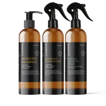Sensitive Pflegeset mit Shampoo, Conditioner & Hautspray