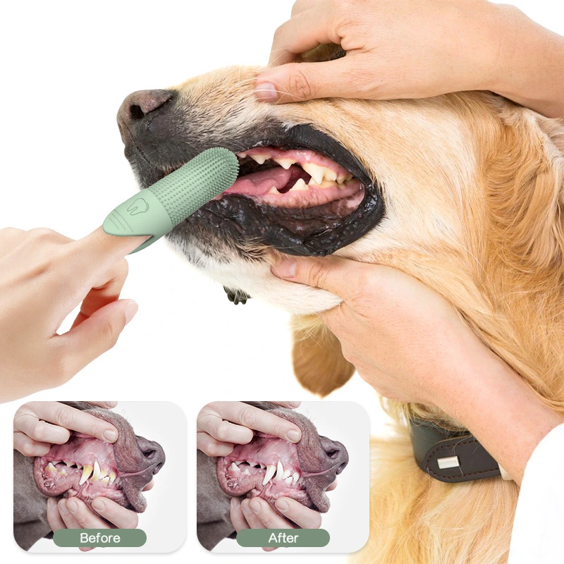 Silikon-Fingerzahnbürste für Hunde – Sanfte Zahnpflege