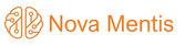 Nova Mentis logo displaying an orange brain and the text Nova Mentis
