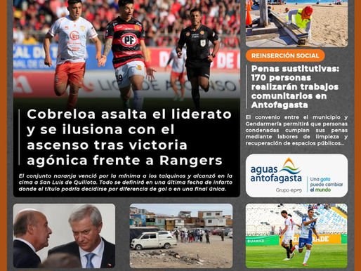 Portada N°984 de Radio Antofagasta Online para hoy lunes 26 de octubre de 2026