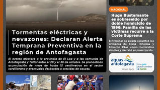 Portada N°985 de Radio Antofagasta Online para hoy martes 27 de octubre de 2026