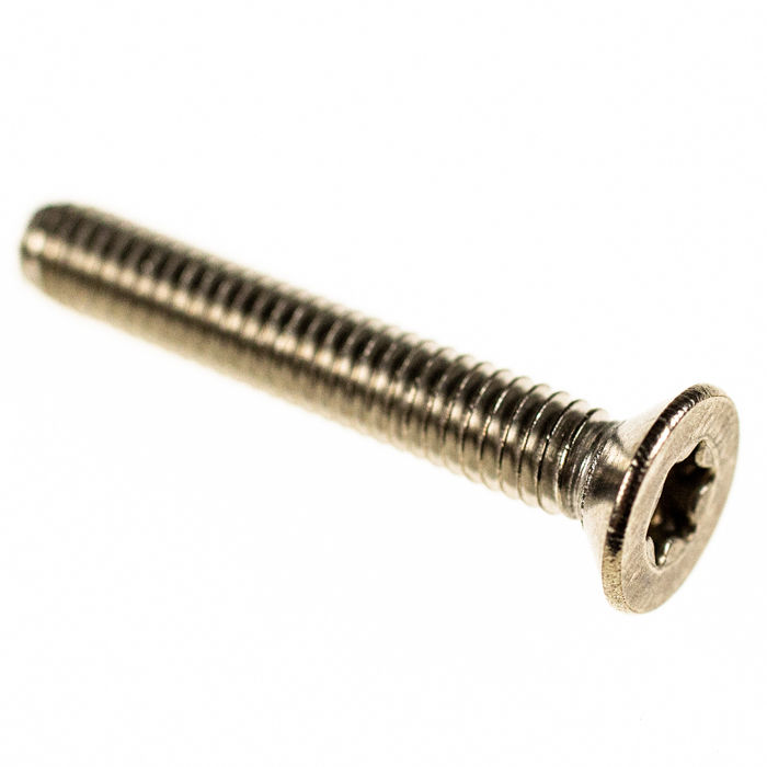 Vis inox M4 de 25 mm à tête fraisée Torx