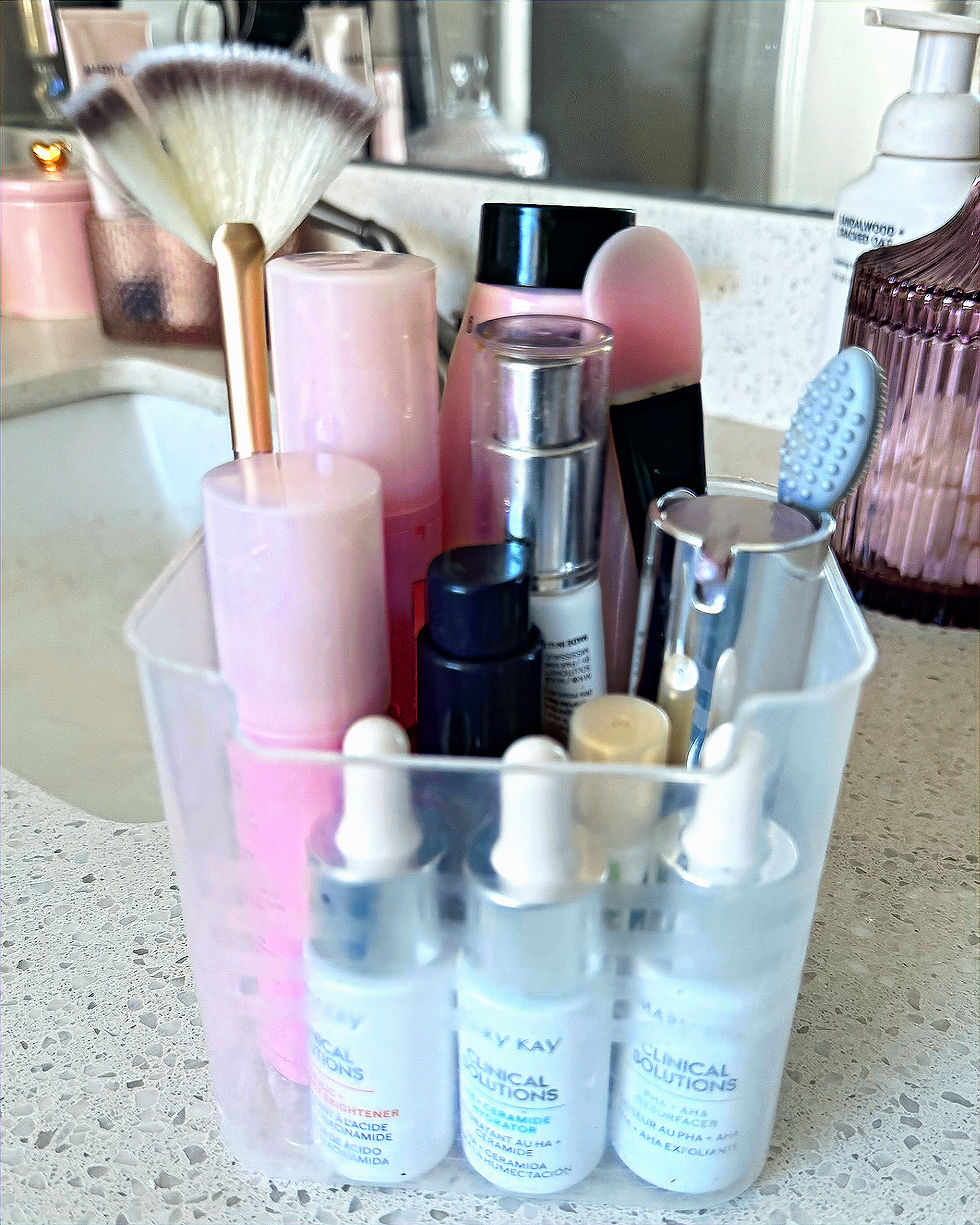 Pretty + Practical: containers that keep essentials visible and easily accessible