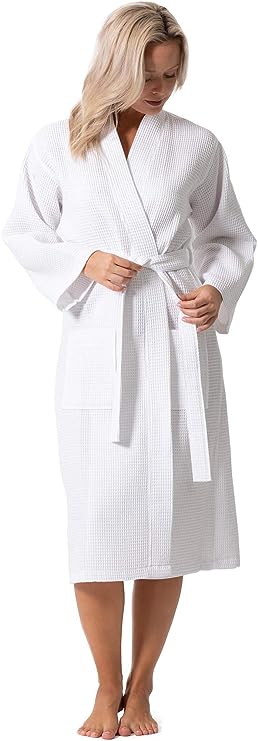 Turkish Linen Waffle Knit Robe