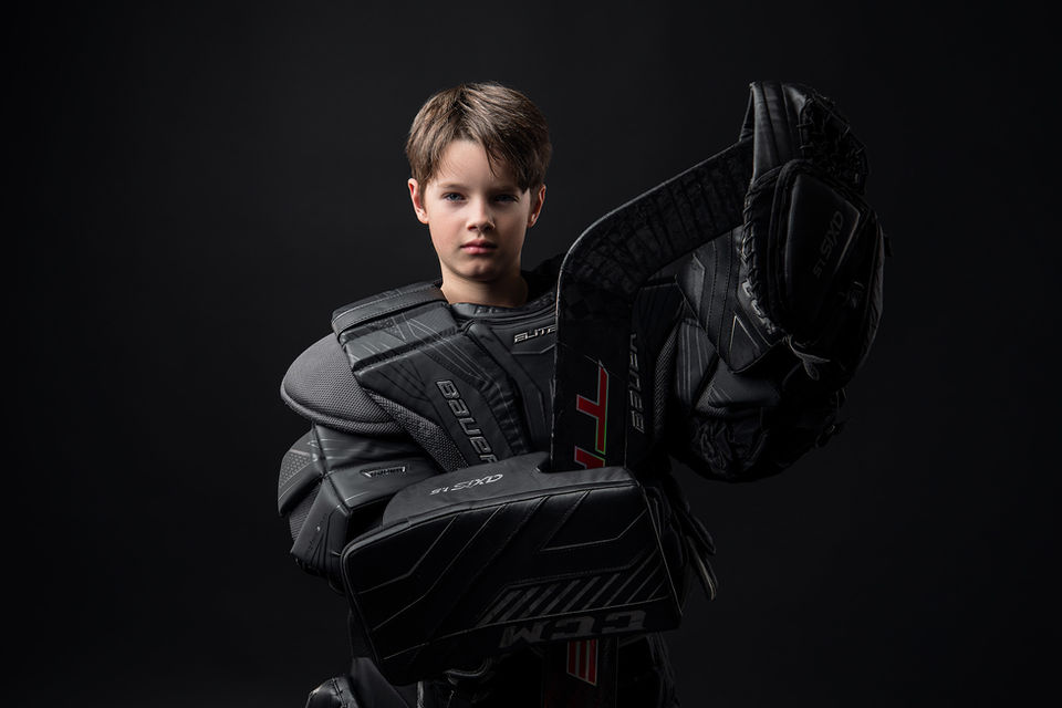 Hockey Goalie Portrait