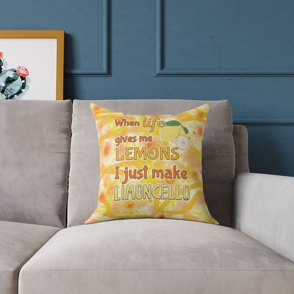 Thumbnail: When Life Gives Me Lemons Print Pillow 002LIMPR